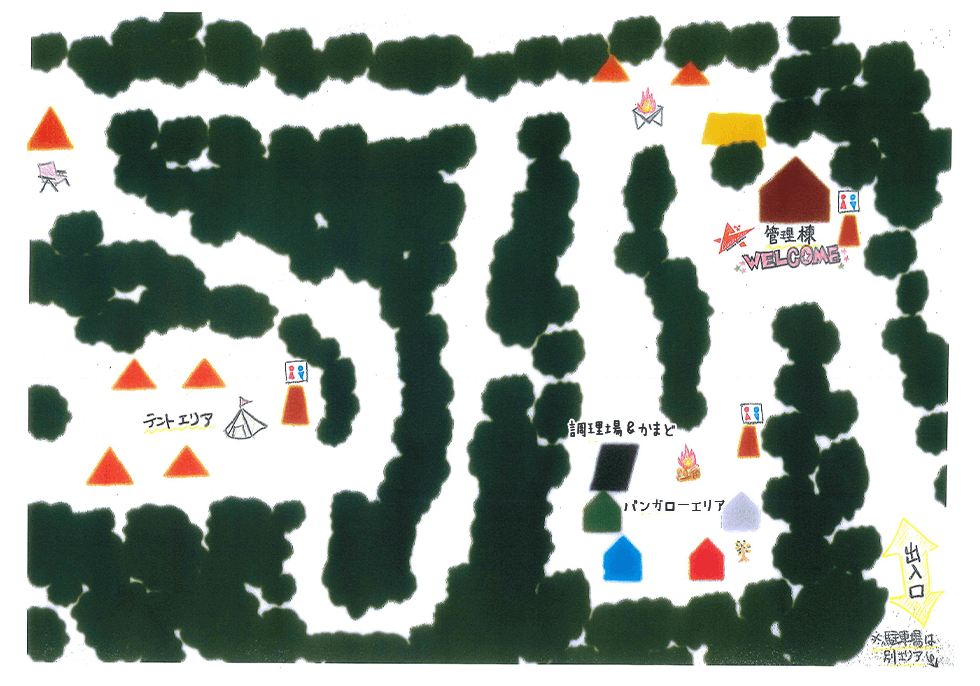 館内のマップ